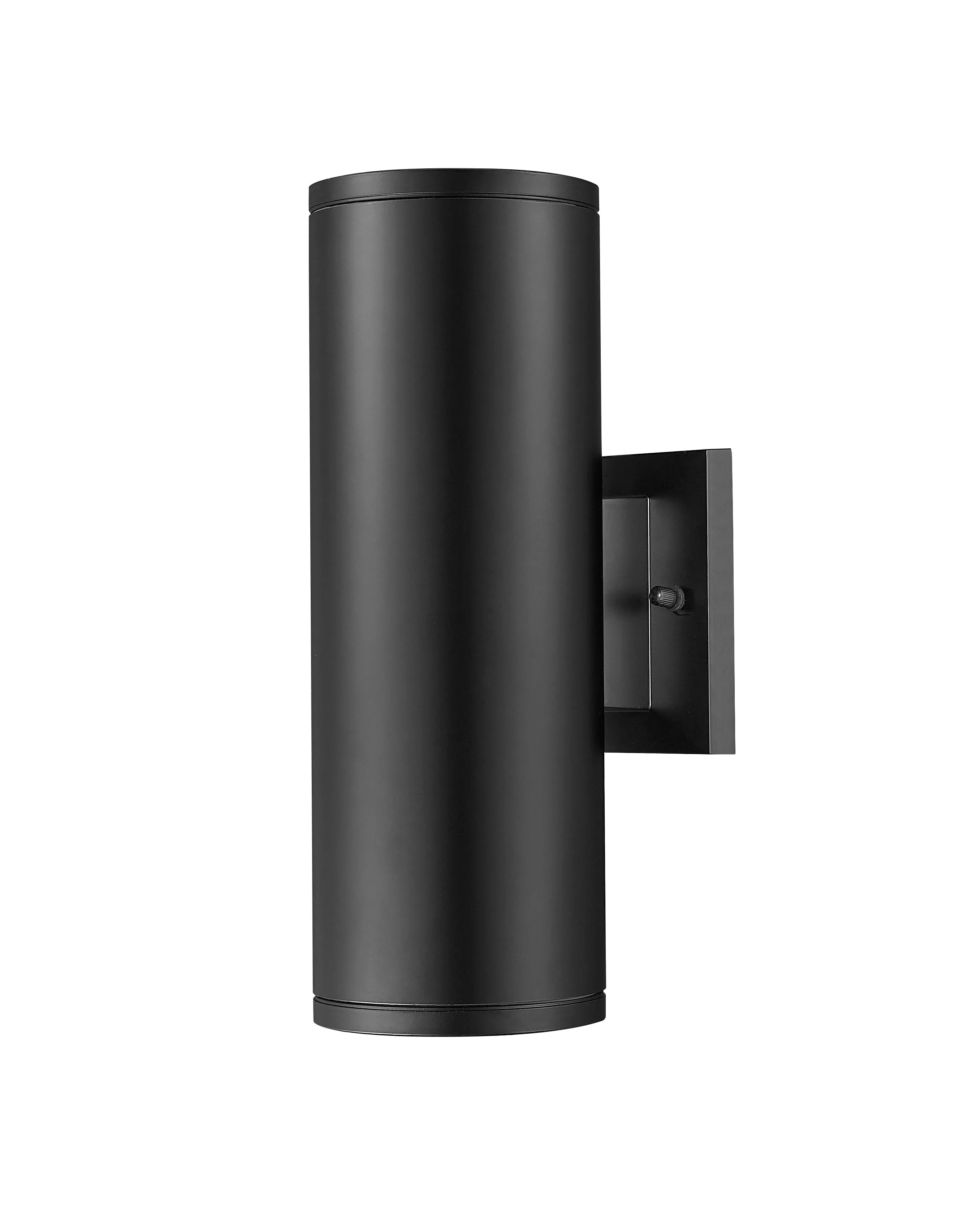 Vegas Outdoor Wall Sconce - Powder Coated Black - Frosted Glass - 12.75in. Height - E26 Medium Base