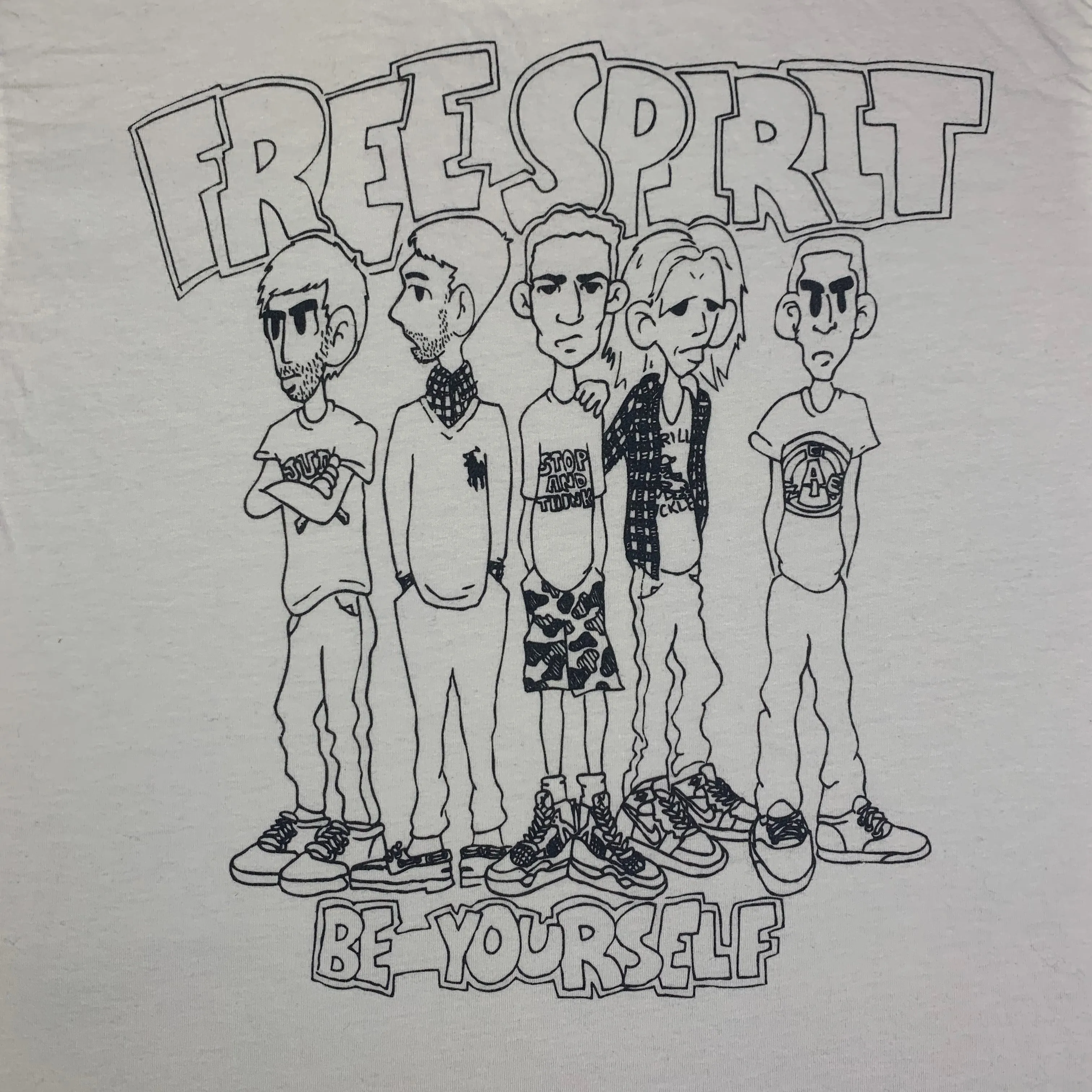 Vintage Free Spirit "Be Yourself" T-Shirt