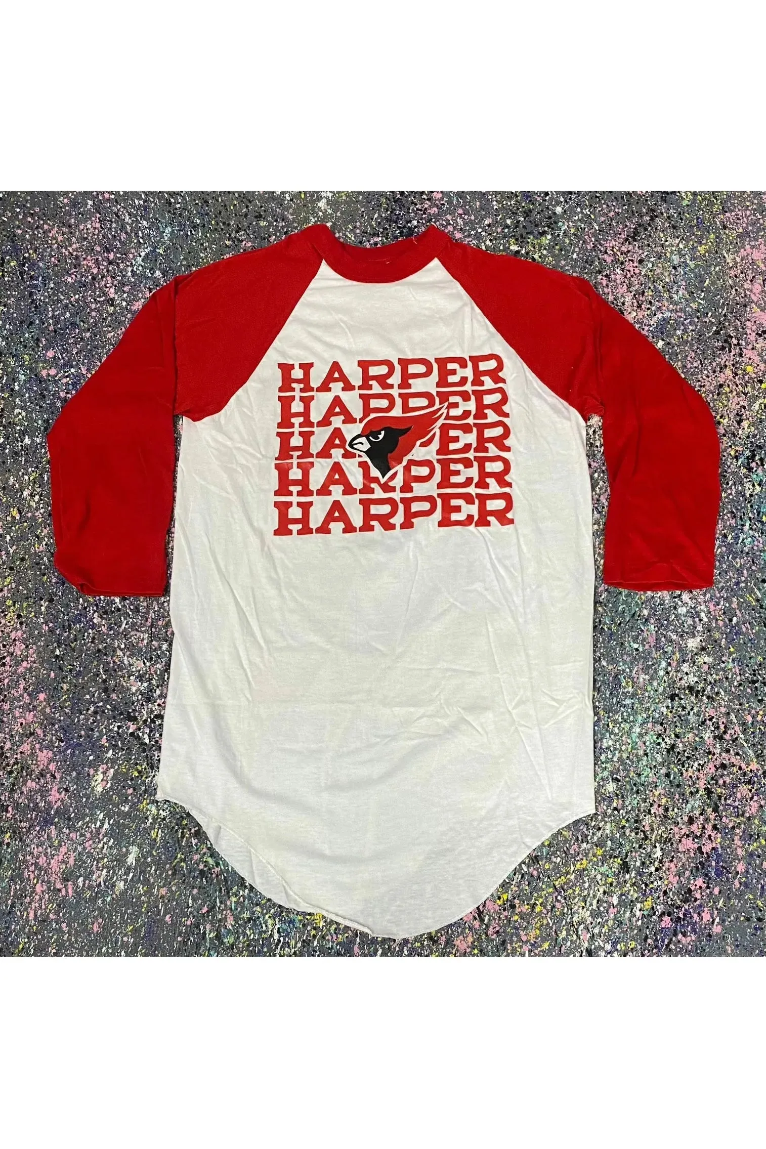 Vintage Sport-T by Stedman Harper Cardinals 3/4 Sleeve Tee- M