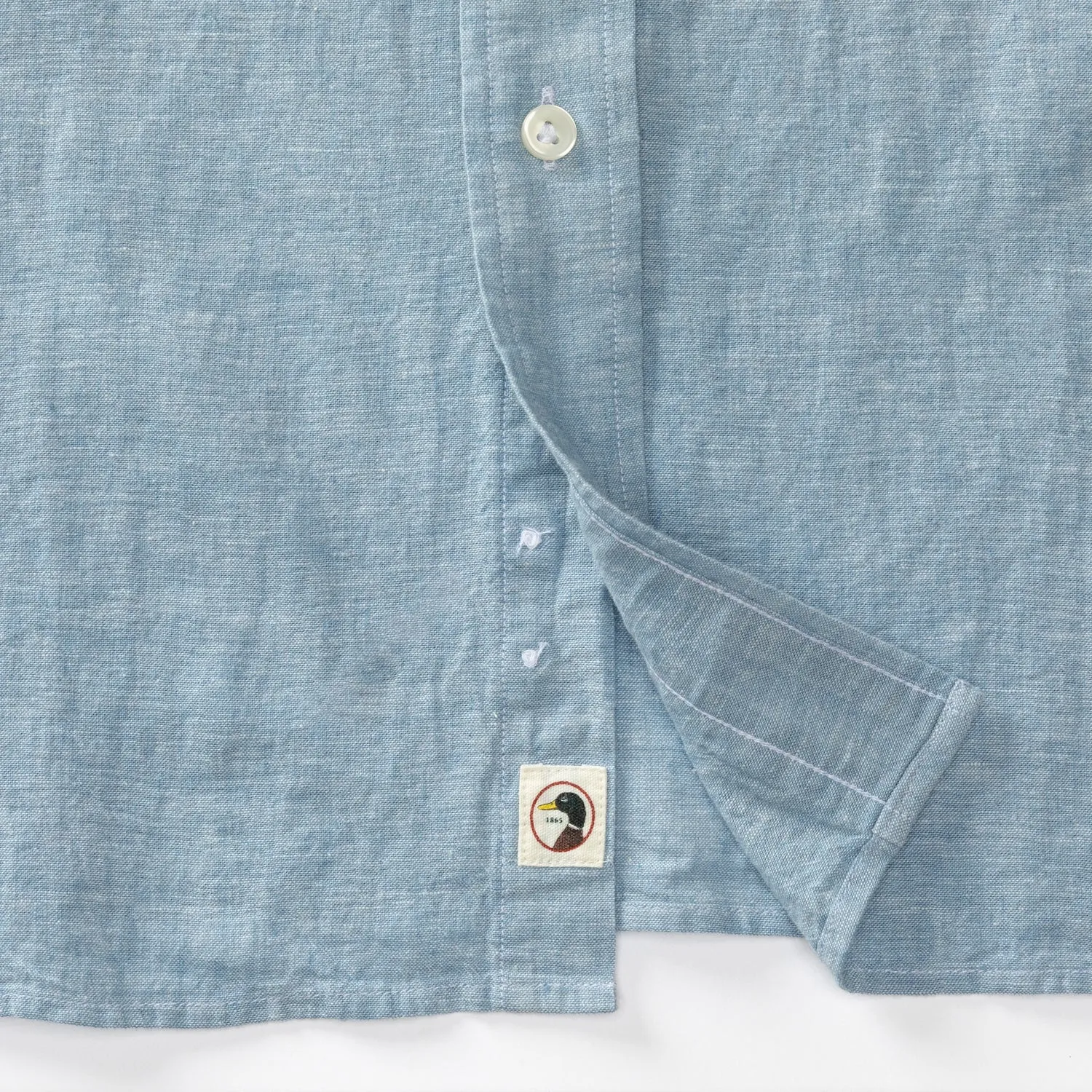 Wallace Solid Linen Cotton Oxford Sport Shirt