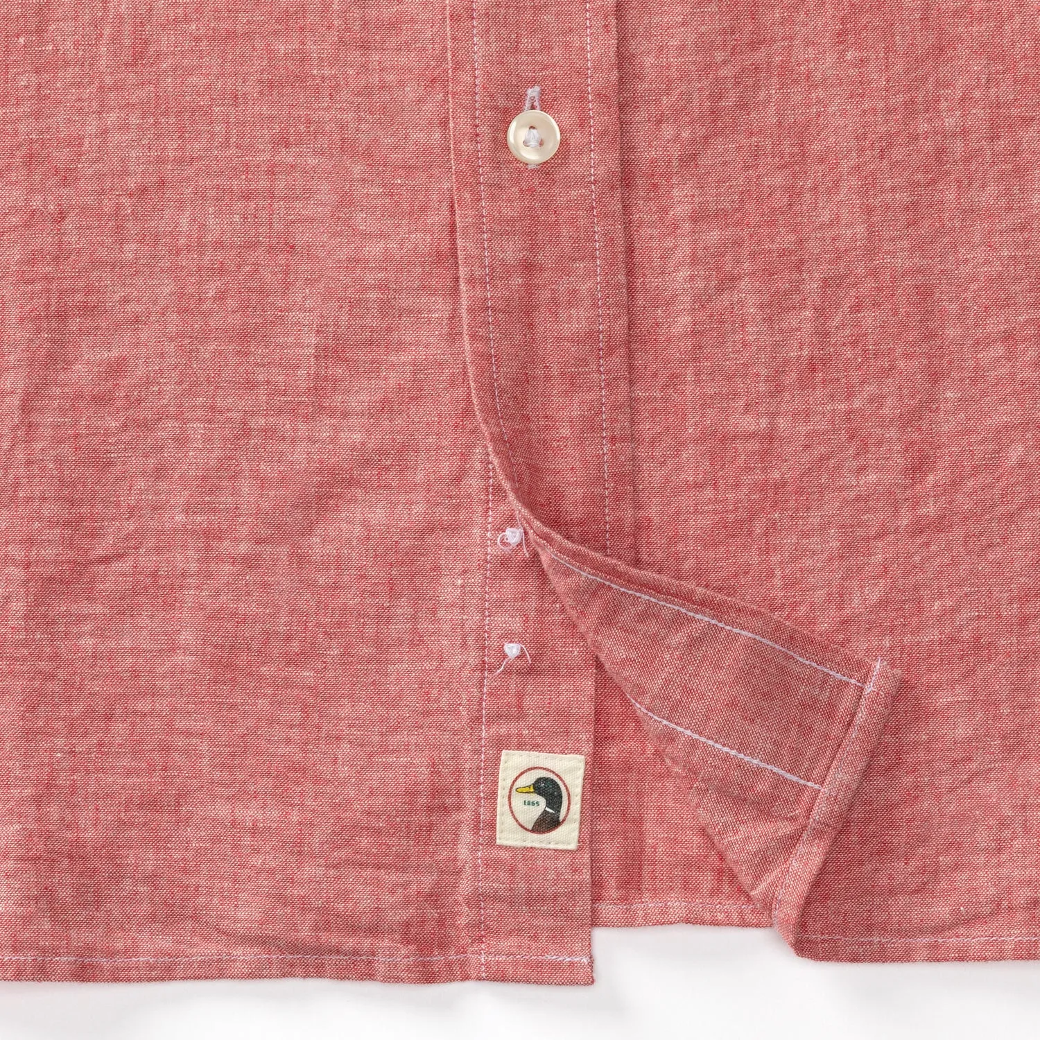 Wallace Solid Linen Cotton Oxford Sport Shirt