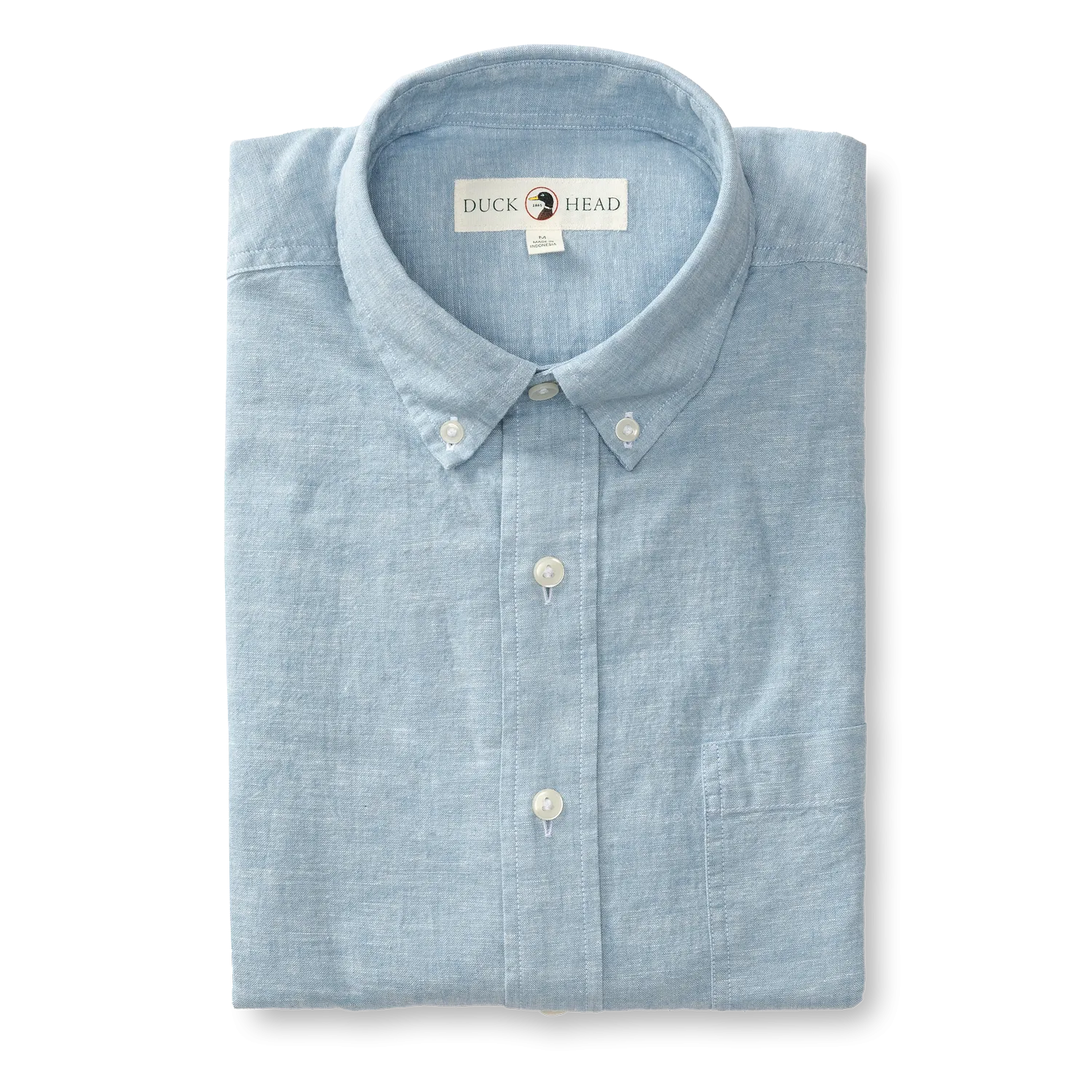 Wallace Solid Linen Cotton Oxford Sport Shirt