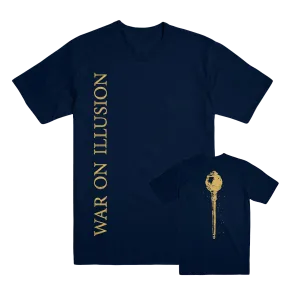 War On Illusion Magazine "Logo" Navy T-Shirt