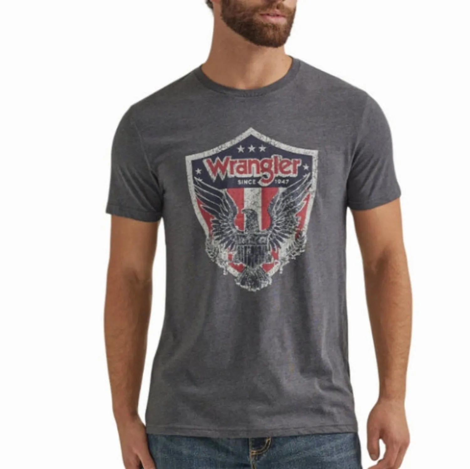 Wrangler Men's Regular Fit Eagle Graphic Short Sleeve T-Shirt