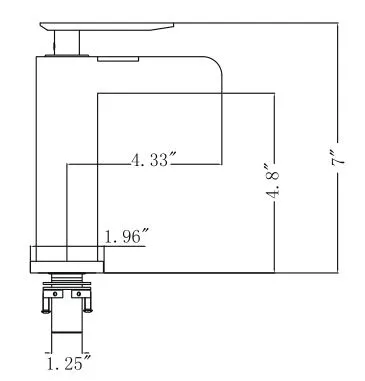 ZY8001-OR Single Hole Single Handle Bathroom Faucet with Drain Assembly